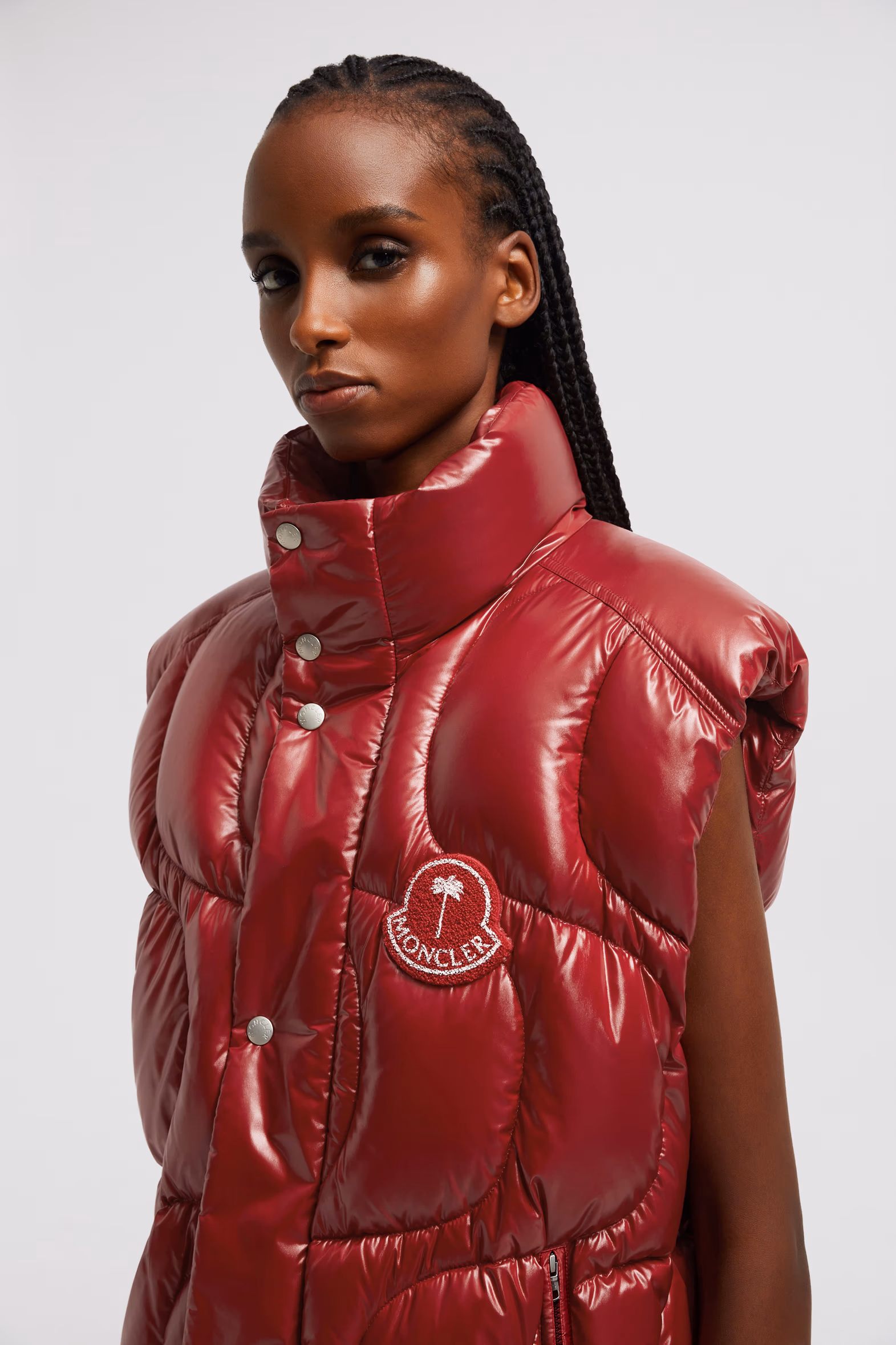 Moncler x Palm Angels Gwenyth Down Vest Gender Neutral Red Moncler 9
